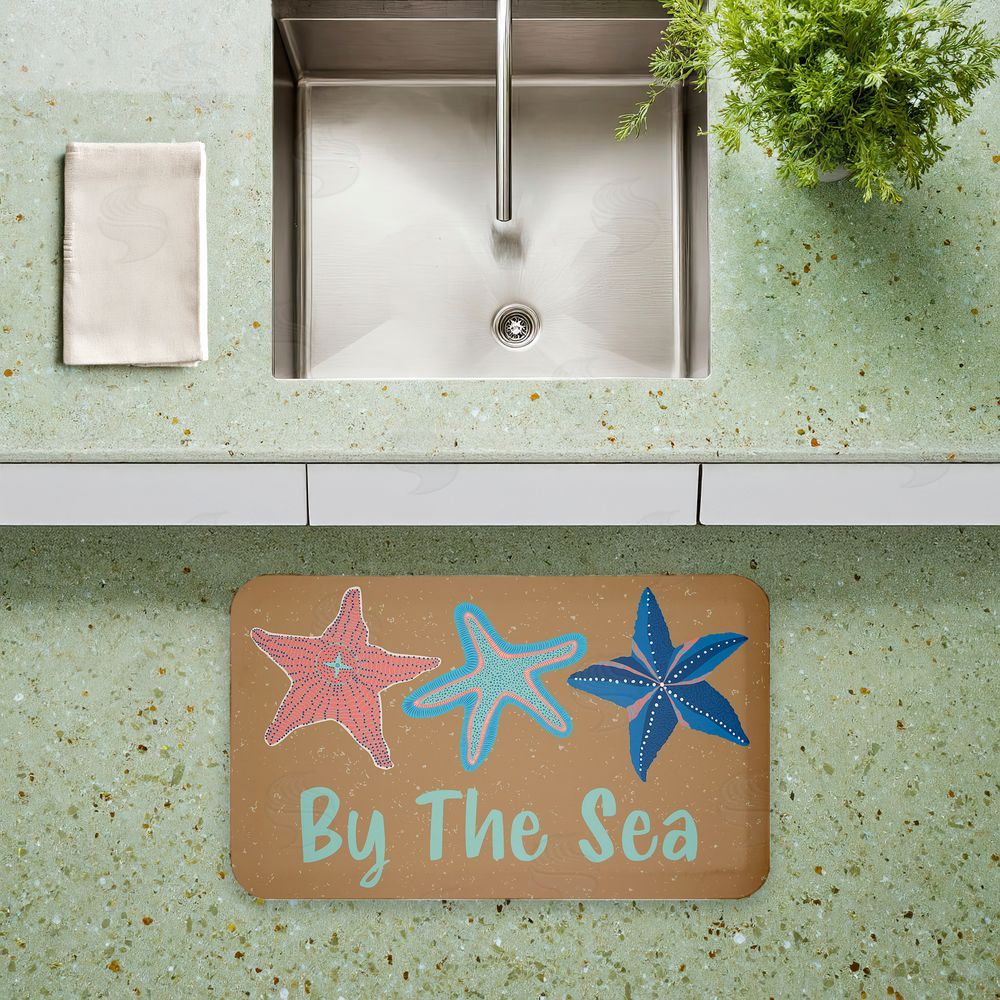 Darlene Seale By The Sea Starfish Kitchen Floor Mat