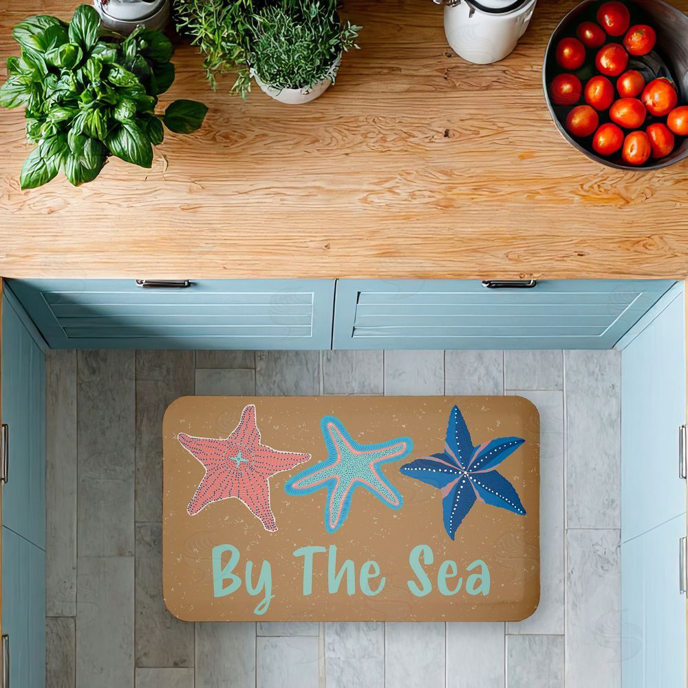 Darlene Seale By The Sea Starfish Kitchen Floor Mat