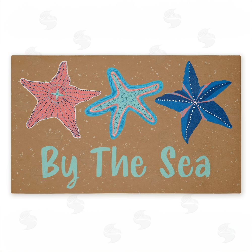 Darlene Seale By The Sea Starfish Unwoven Outdoor Door Mat