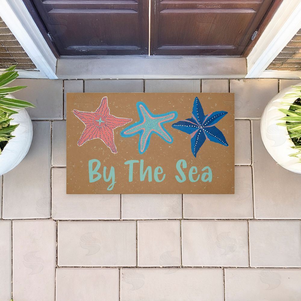 Darlene Seale By The Sea Starfish Unwoven Outdoor Door Mat