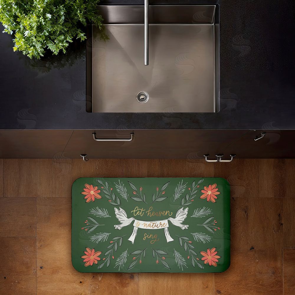 Amanda Houston Let Heaven & Nature Sing Kitchen Floor Mat