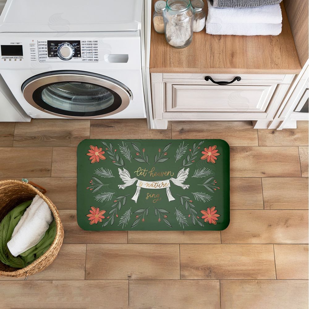 Amanda Houston Let Heaven & Nature Sing Kitchen Floor Mat