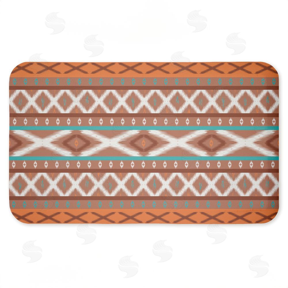 Angela Nickeas Earthy Boho Pattern Kitchen Floor Mat