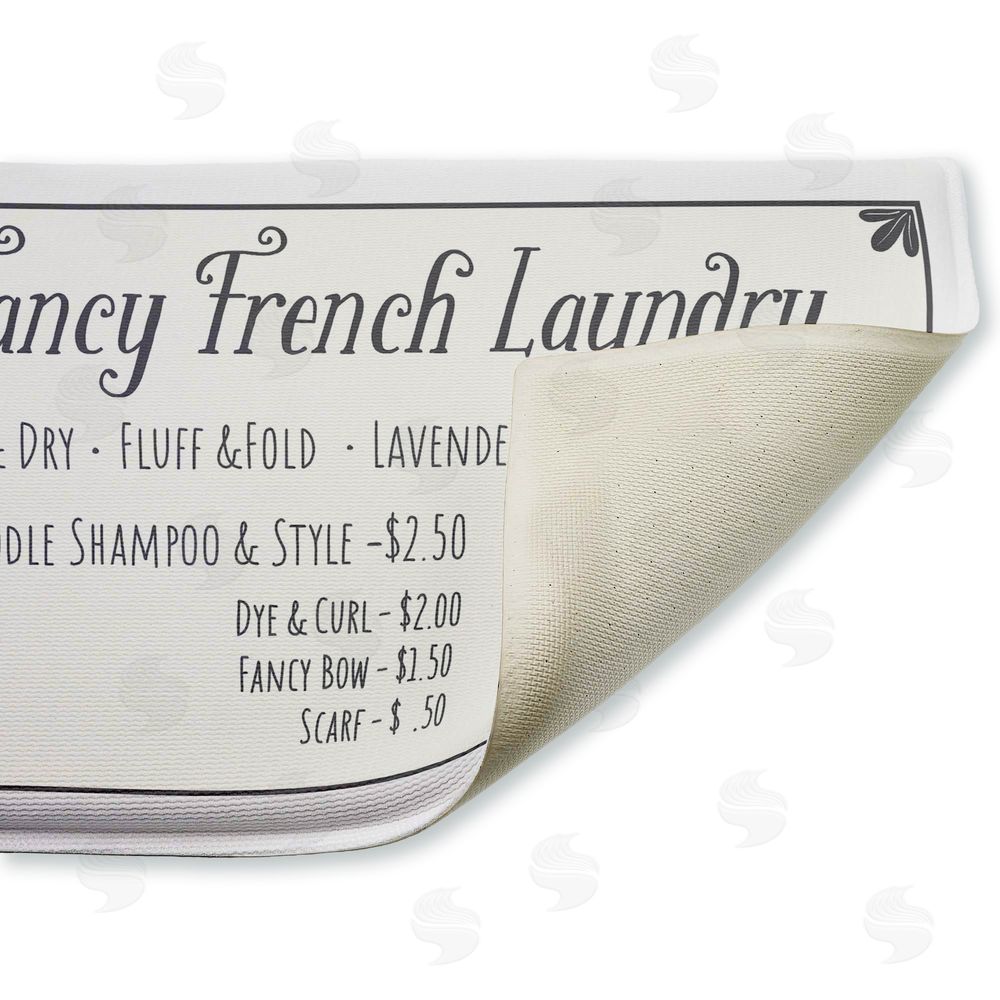 Darlene Seale Fancy French Laundry Plush Bathroom Floor Mat