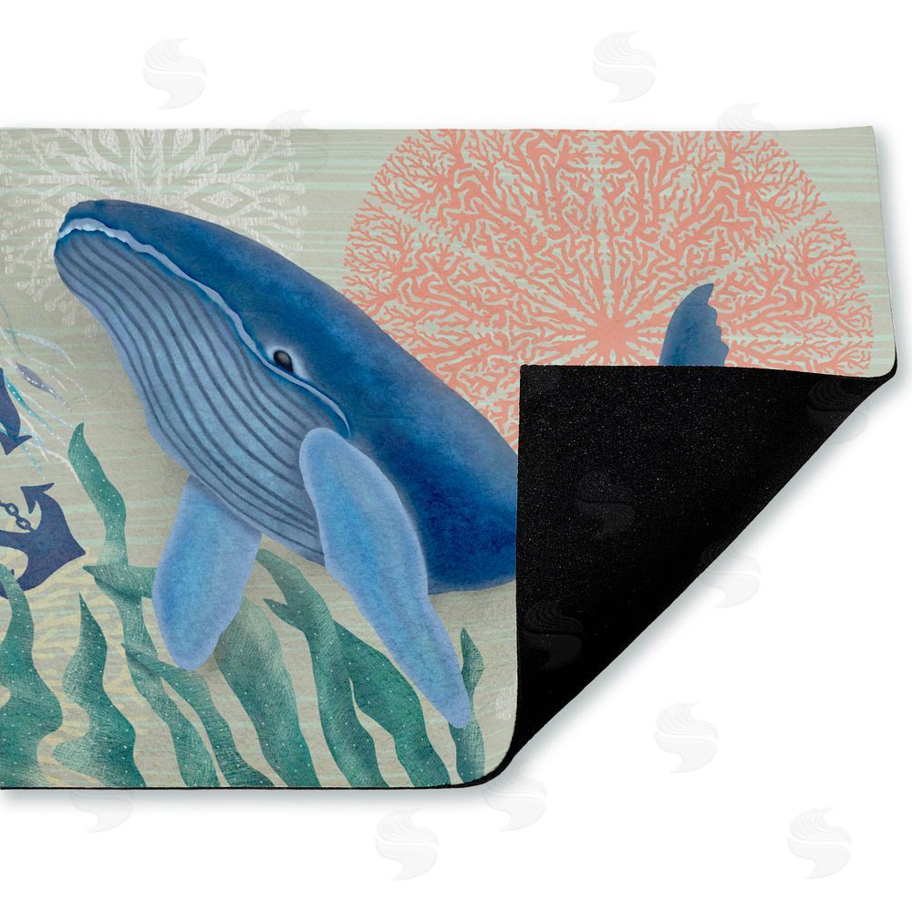 Darlene Seale Sealife Classic Whale Unwoven Outdoor Door Mat