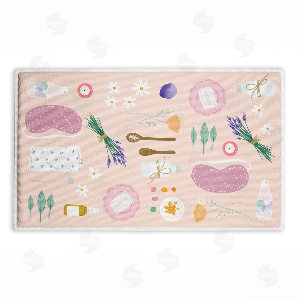 Be Ni La Self Care Traditions Plush Bathroom Floor Mat