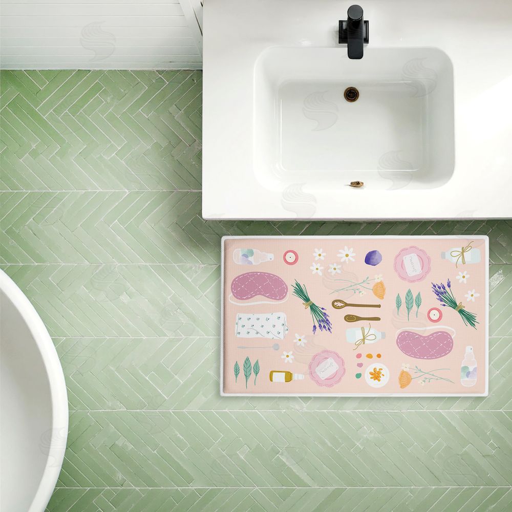 Be Ni La Self Care Traditions Plush Bathroom Floor Mat