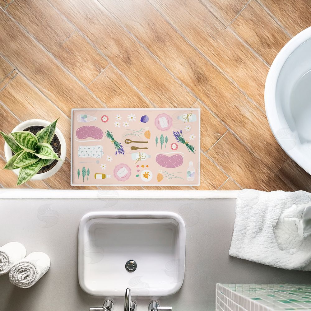 Be Ni La Self Care Traditions Plush Bathroom Floor Mat