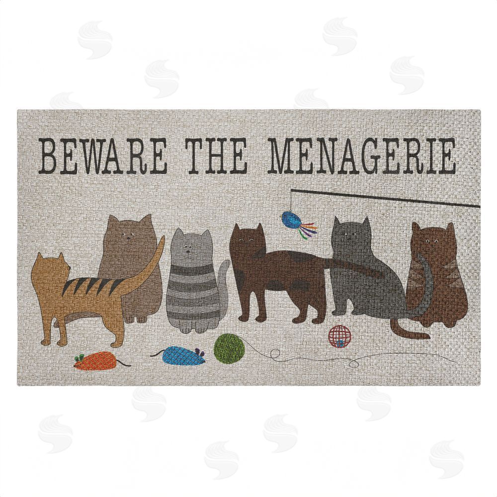 Darlene Seale Beware The Menagerie Outdoor Faux Sisal Door Mat