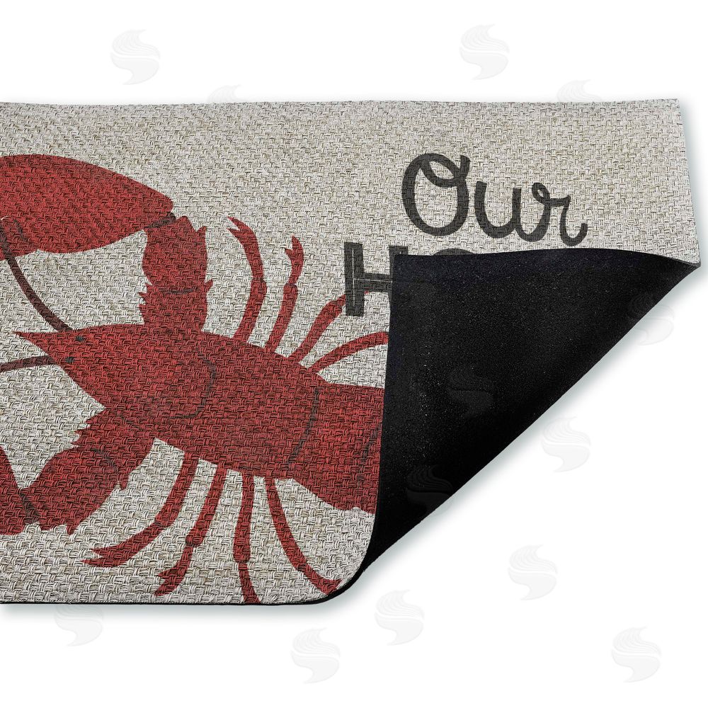 Gail Veillette Our Home Lobster Outdoor Faux Sisal Door Mat