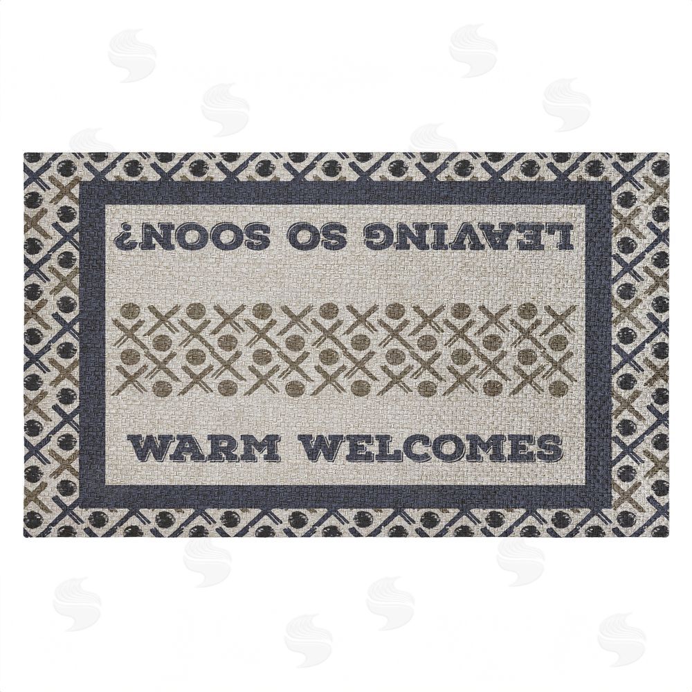 Arrolynn Weiderhold Patterned Dual Message Entry Outdoor Faux Sisal Door Mat