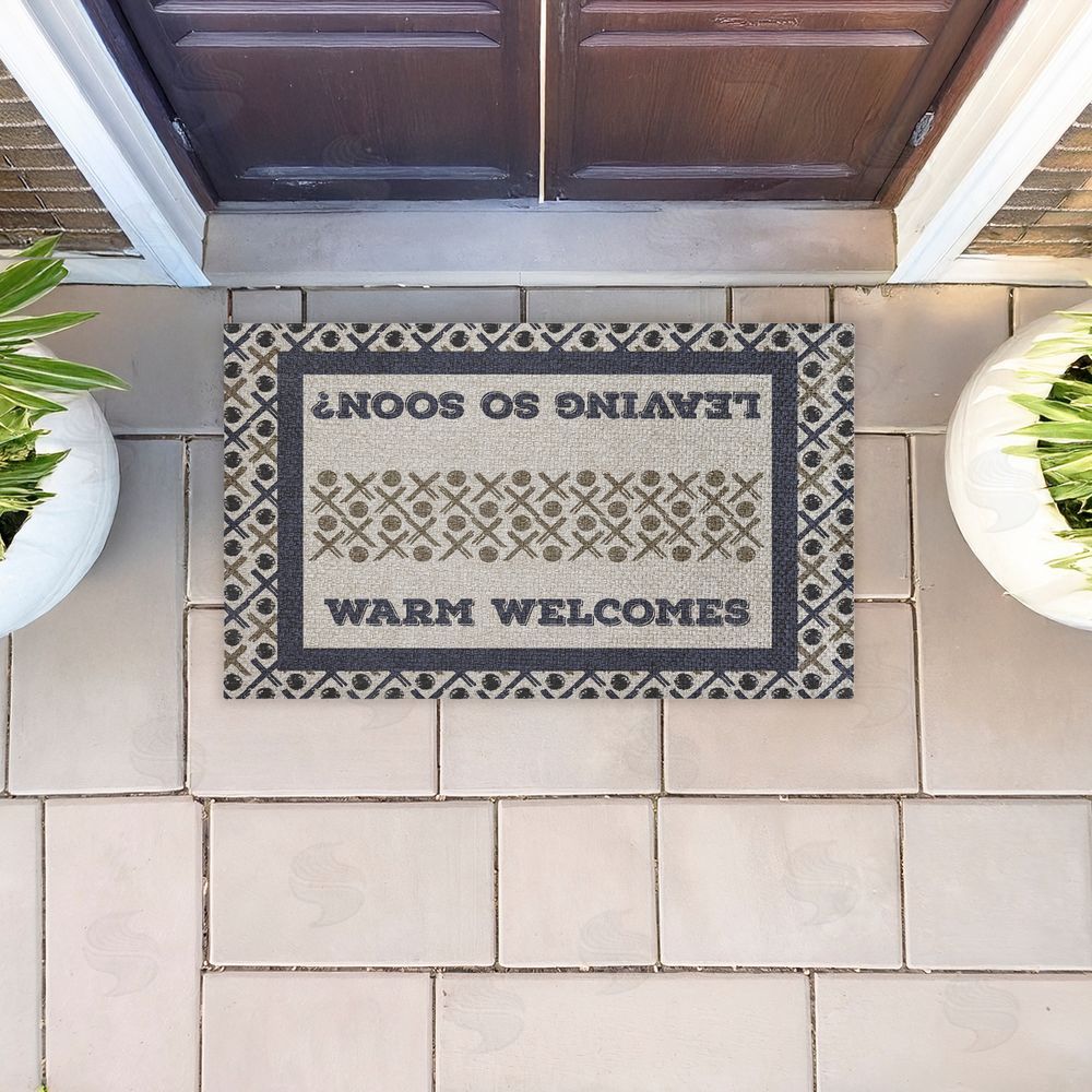 Arrolynn Weiderhold Patterned Dual Message Entry Outdoor Faux Sisal Door Mat