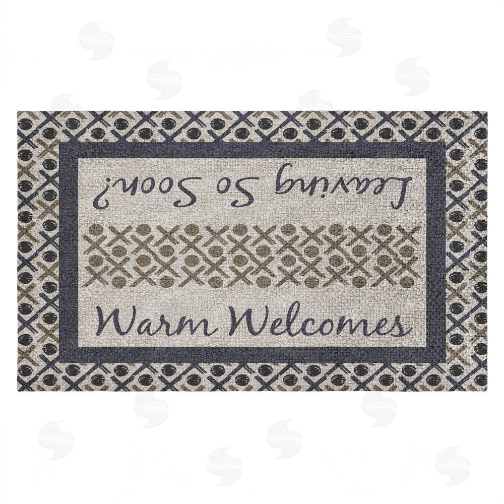 Arrolynn Weiderhold Dual Message Entryway Outdoor Faux Sisal Door Mat