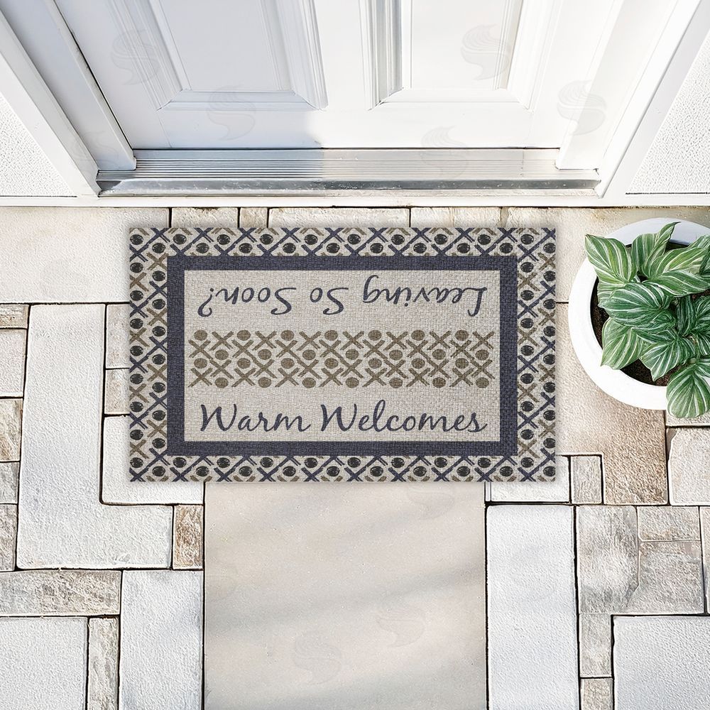 Arrolynn Weiderhold Dual Message Entryway Outdoor Faux Sisal Door Mat