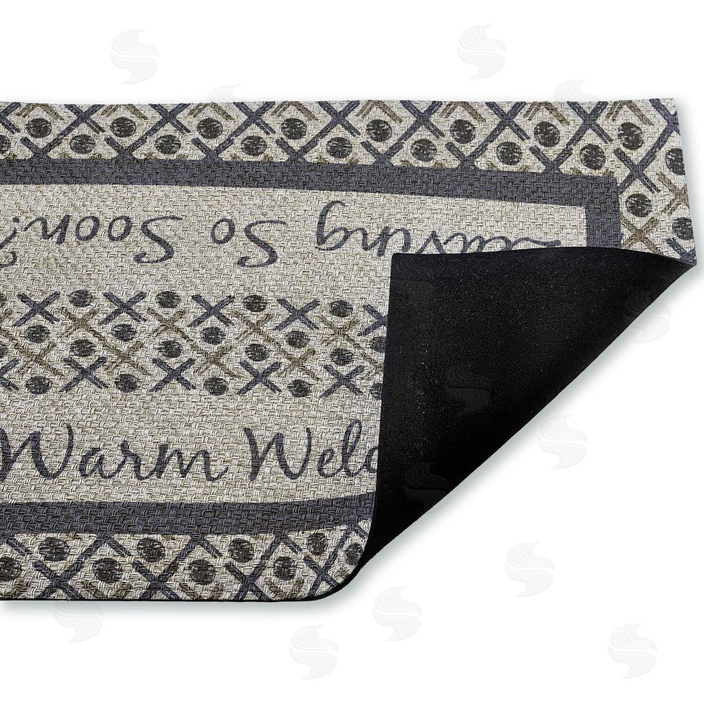 Arrolynn Weiderhold Warm Welcome & Leaving Soon Outdoor Faux Sisal Door Mat