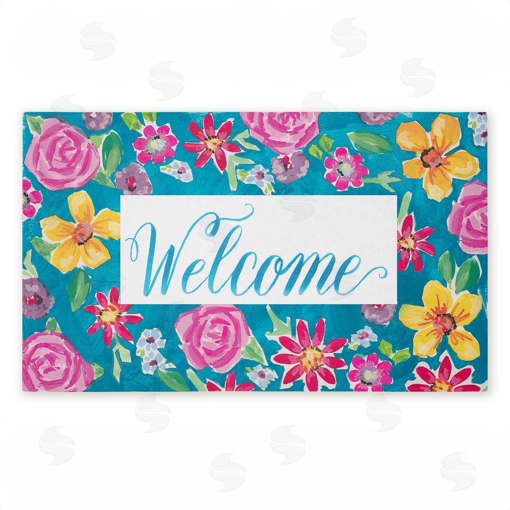Amanda McGee Lush Garden Welcome Unwoven Outdoor Door Mat