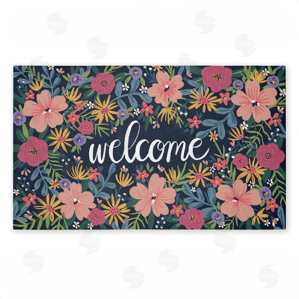 Amanda McGee Floral Abundance Entry Unwoven Outdoor Door Mat