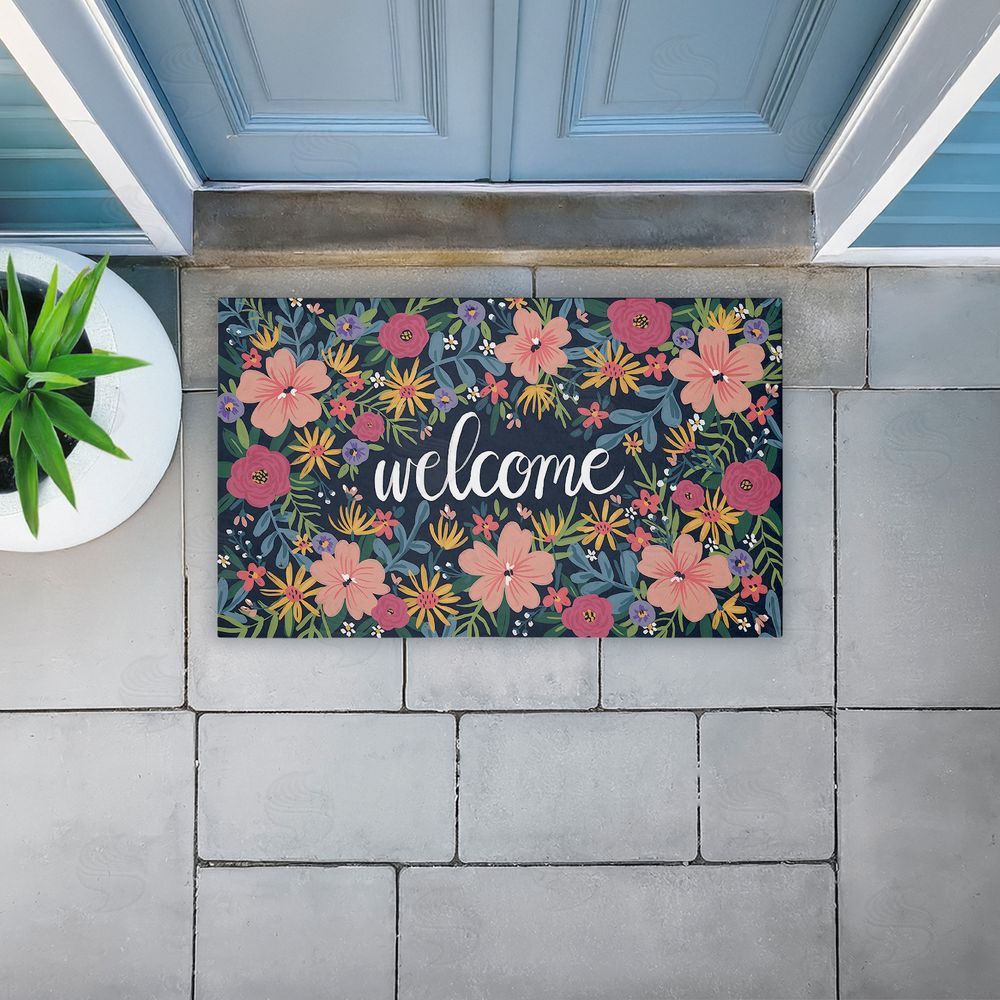 Amanda McGee Floral Abundance Entry Unwoven Outdoor Door Mat