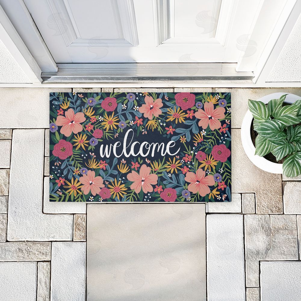 Amanda McGee Floral Abundance Entry Unwoven Outdoor Door Mat