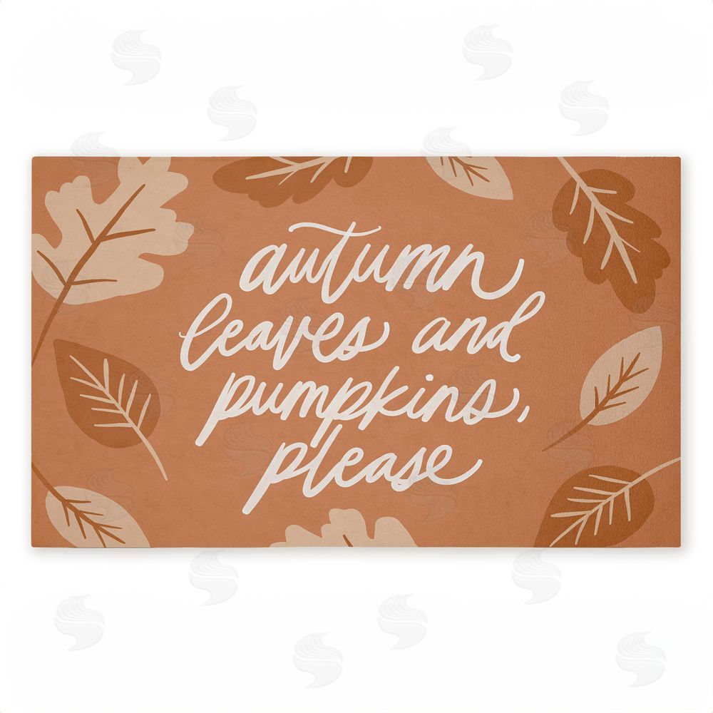 Amanda Houston Autumn Please Sentiment Unwoven Outdoor Door Mat