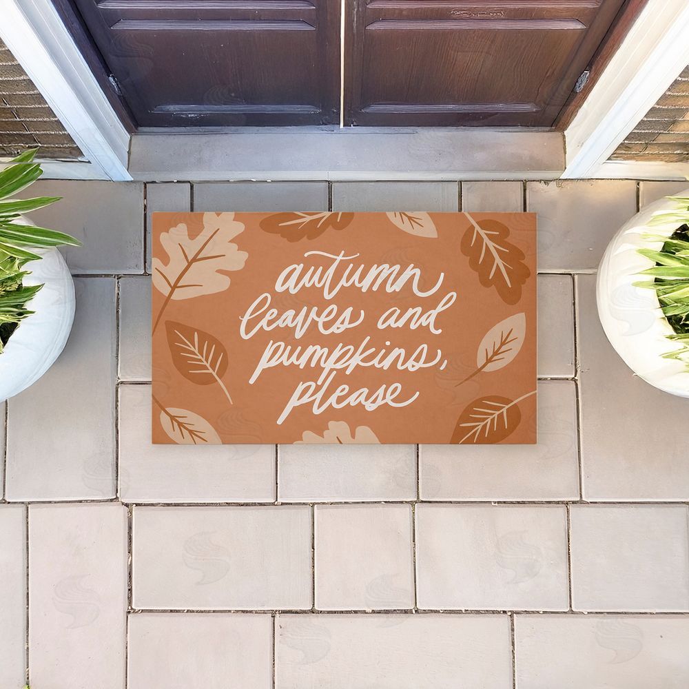 Amanda Houston Autumn Please Sentiment Unwoven Outdoor Door Mat