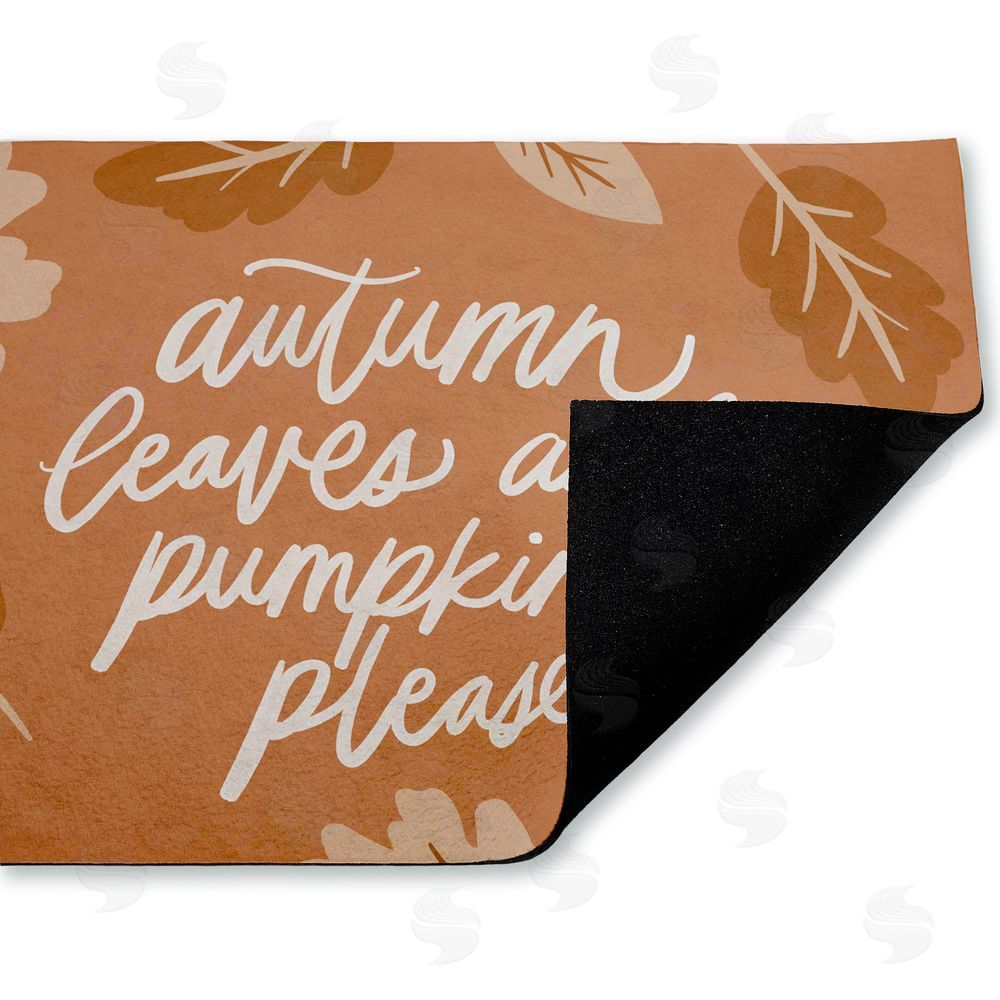 Amanda Houston Autumn Please Sentiment Unwoven Outdoor Door Mat