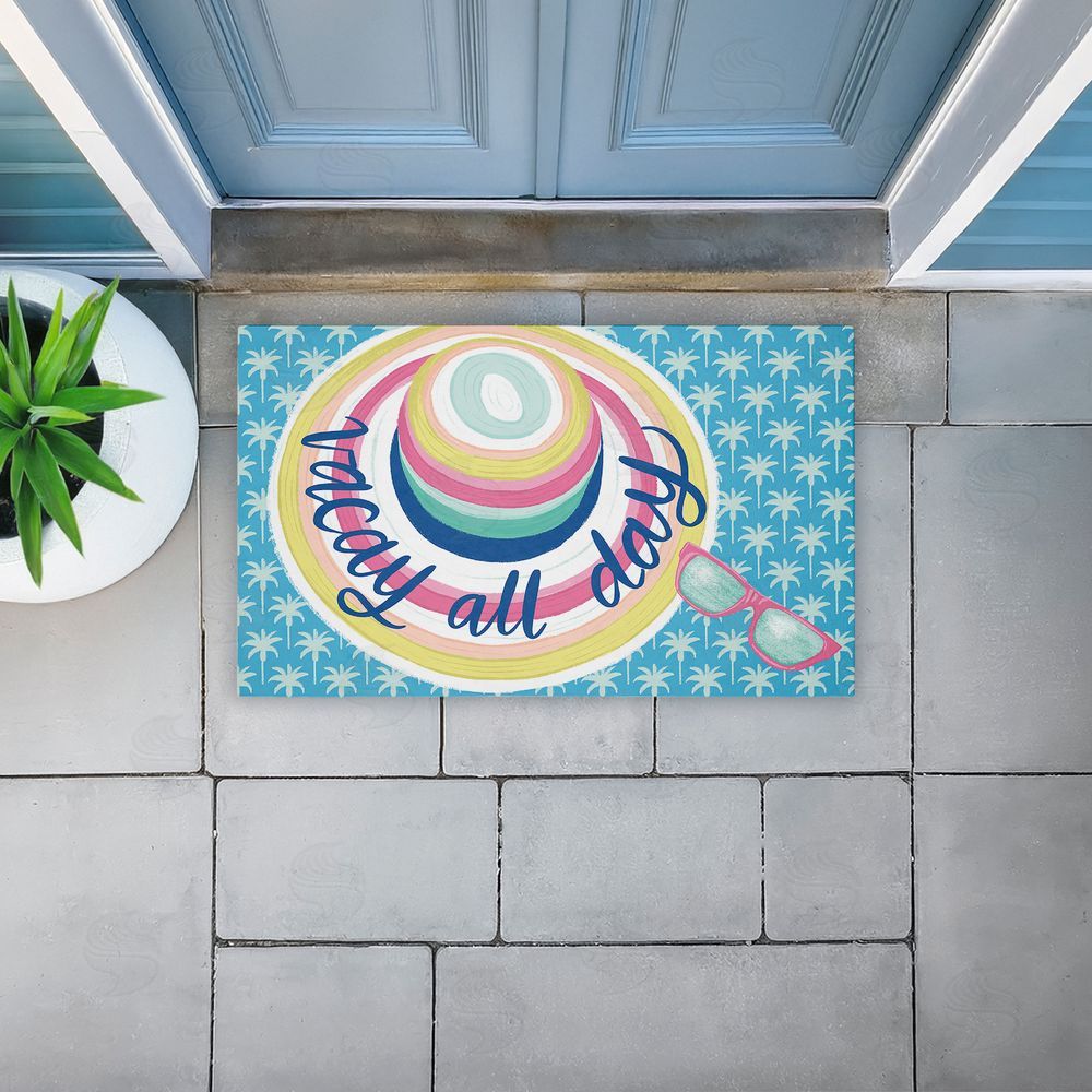 Amanda McGee Summer Vacay All Day Unwoven Outdoor Door Mat
