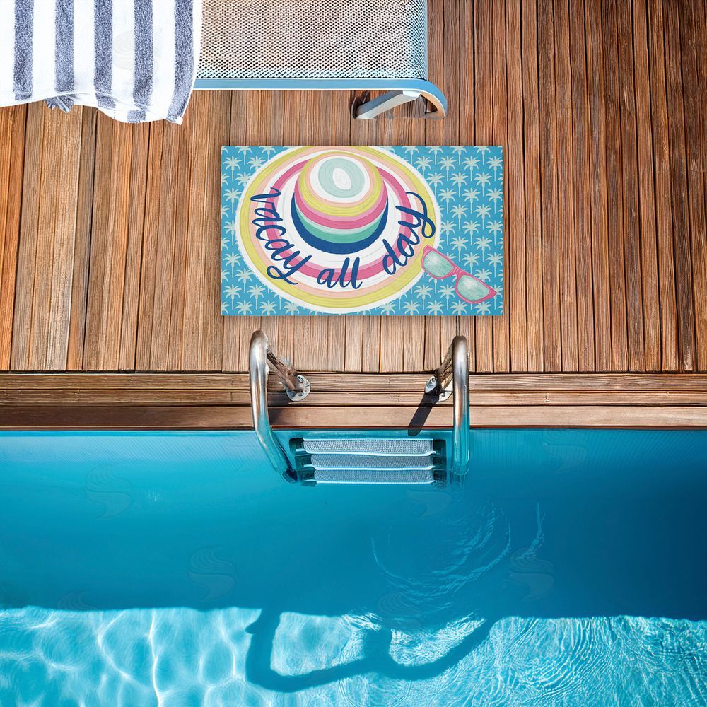Amanda McGee Summer Vacay All Day Unwoven Outdoor Door Mat