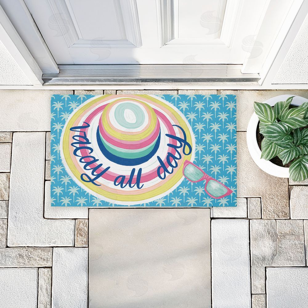 Amanda McGee Summer Vacay All Day Unwoven Outdoor Door Mat
