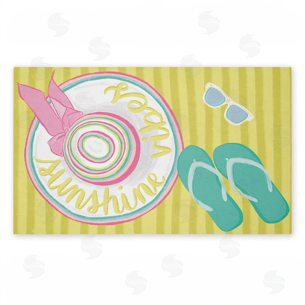 Amanda McGee Endless Sunshine Vibes Unwoven Outdoor Door Mat