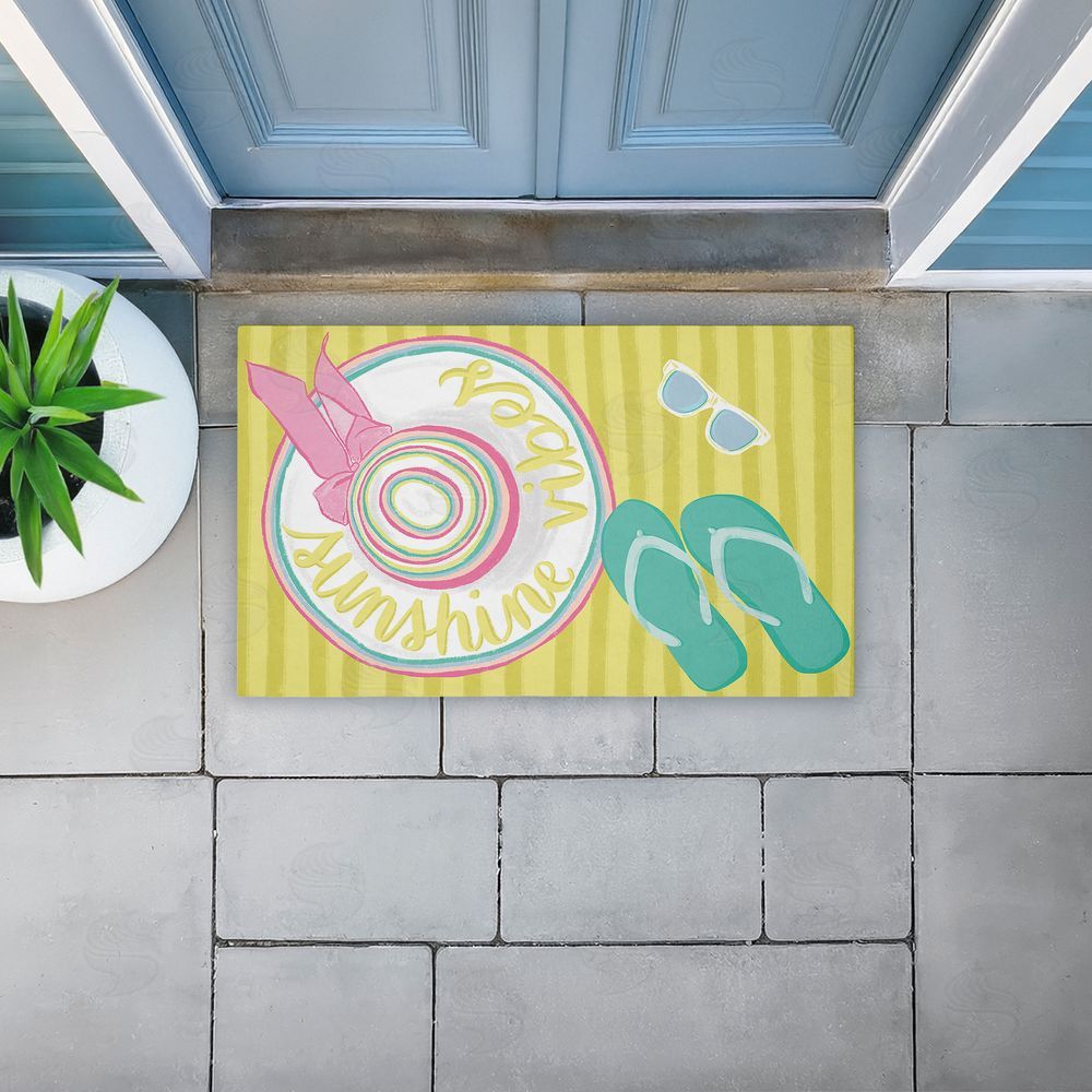 Amanda McGee Endless Sunshine Vibes Unwoven Outdoor Door Mat