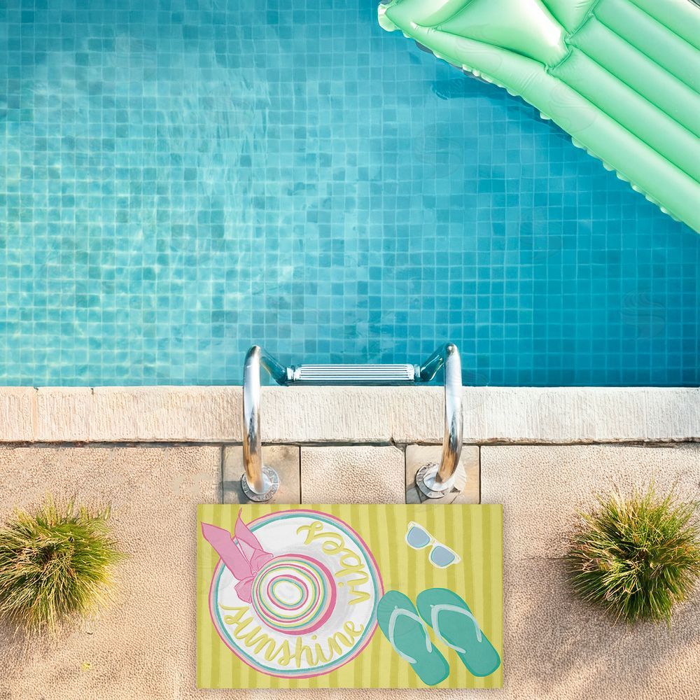 Amanda McGee Endless Sunshine Vibes Unwoven Outdoor Door Mat
