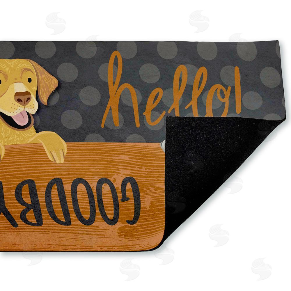 Arrolynn Weiderhold Hello Goodbye Dog & Cat Unwoven Outdoor Door Mat