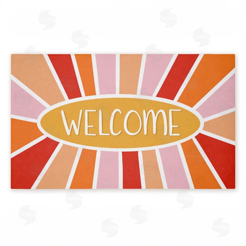 Emily Cromwell Bright Welcome Sunburst Unwoven Outdoor Door Mat