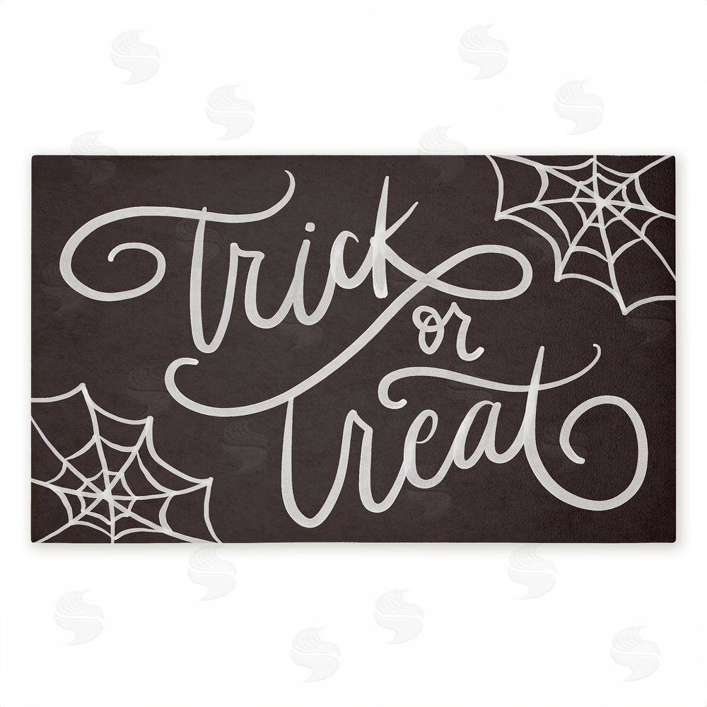 Amanda Houston Trick Or Treat Spider Webs Unwoven Outdoor Door Mat