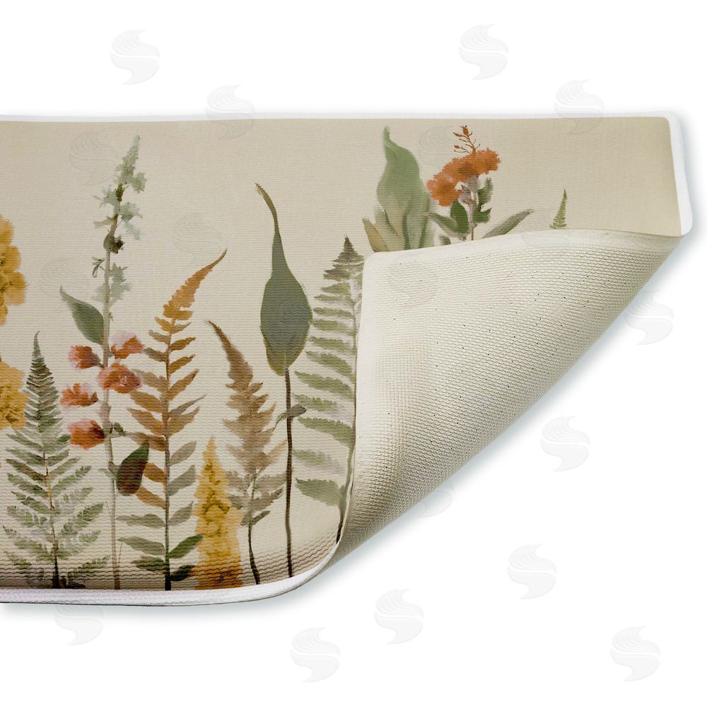 Elizabeth Medley Simple Fall Botanics Plush Bathroom Floor Mat