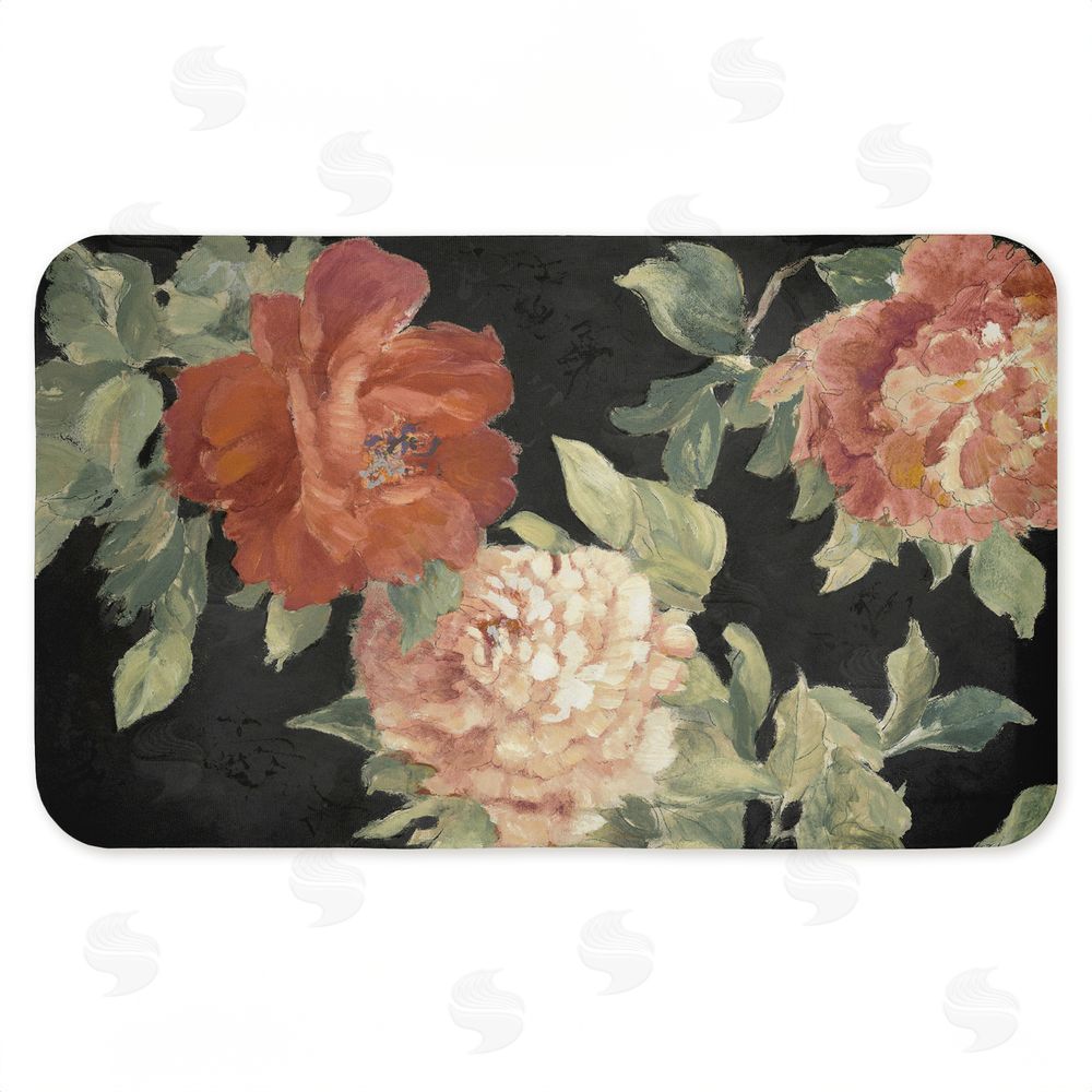 Lanie Loreth Beauty Of The Blossom on Black Kitchen Floor Mat