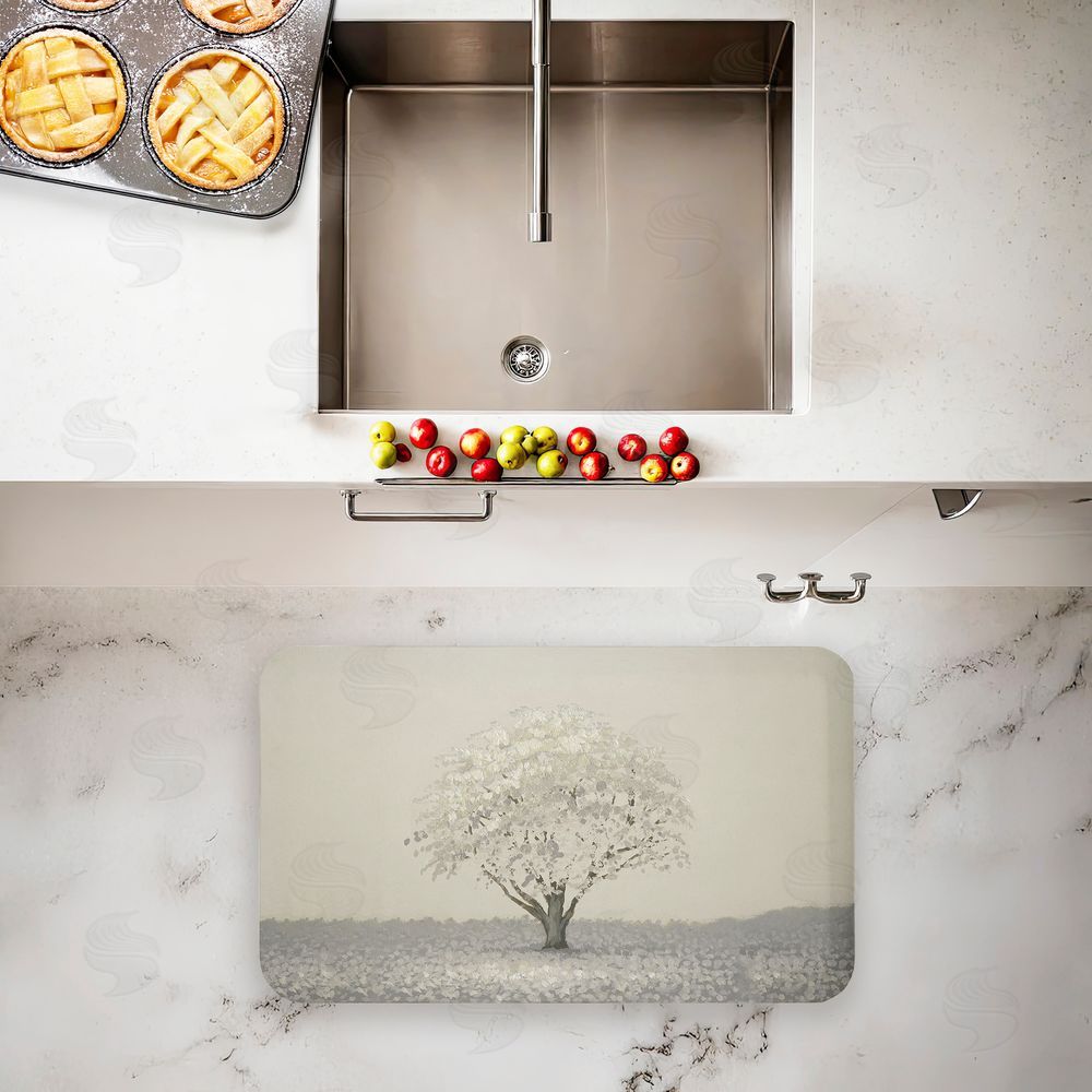Michael Marcon Neutral Radiance Tree Kitchen Floor Mat