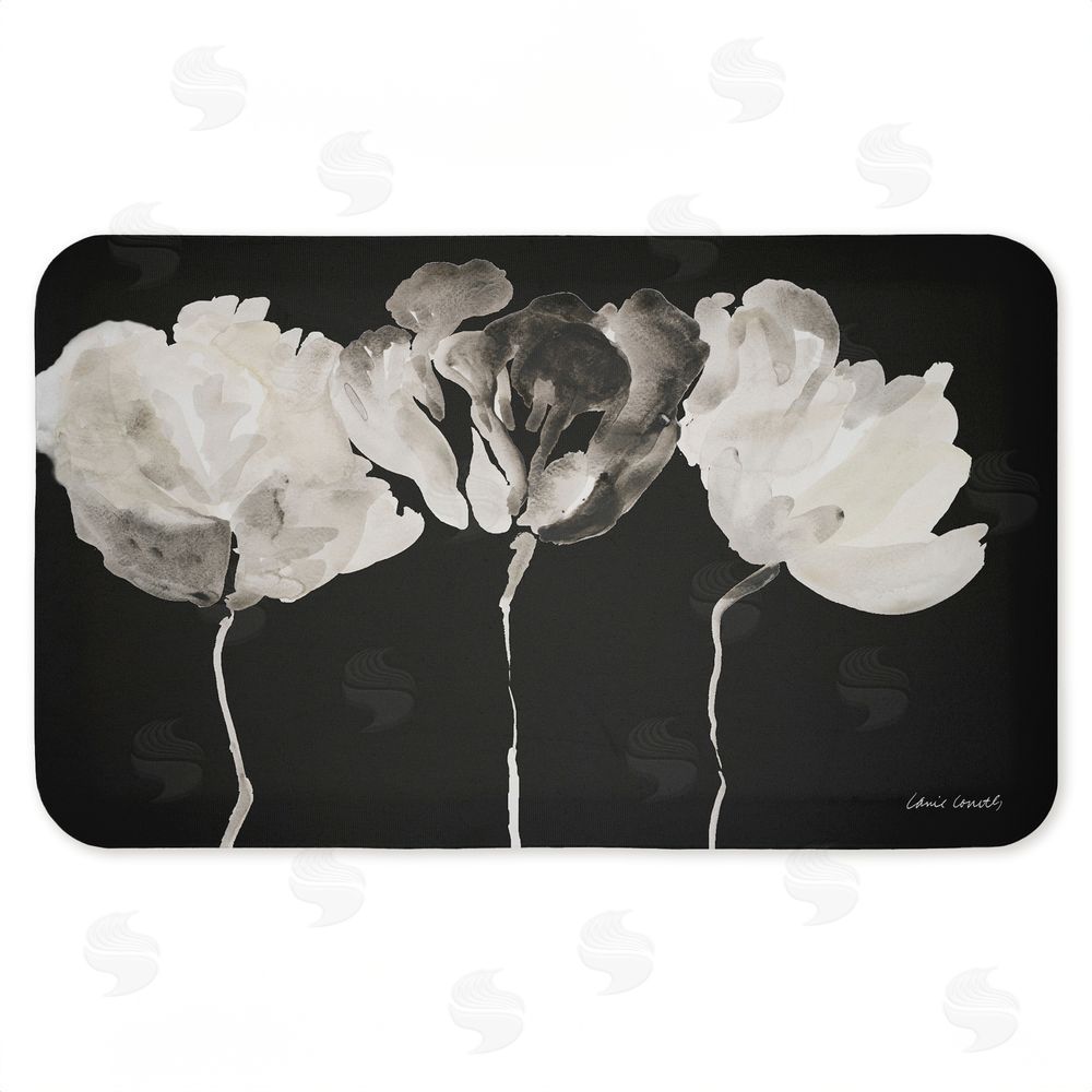 Lanie Loreth Trio in Light on Black Kitchen Floor Mat
