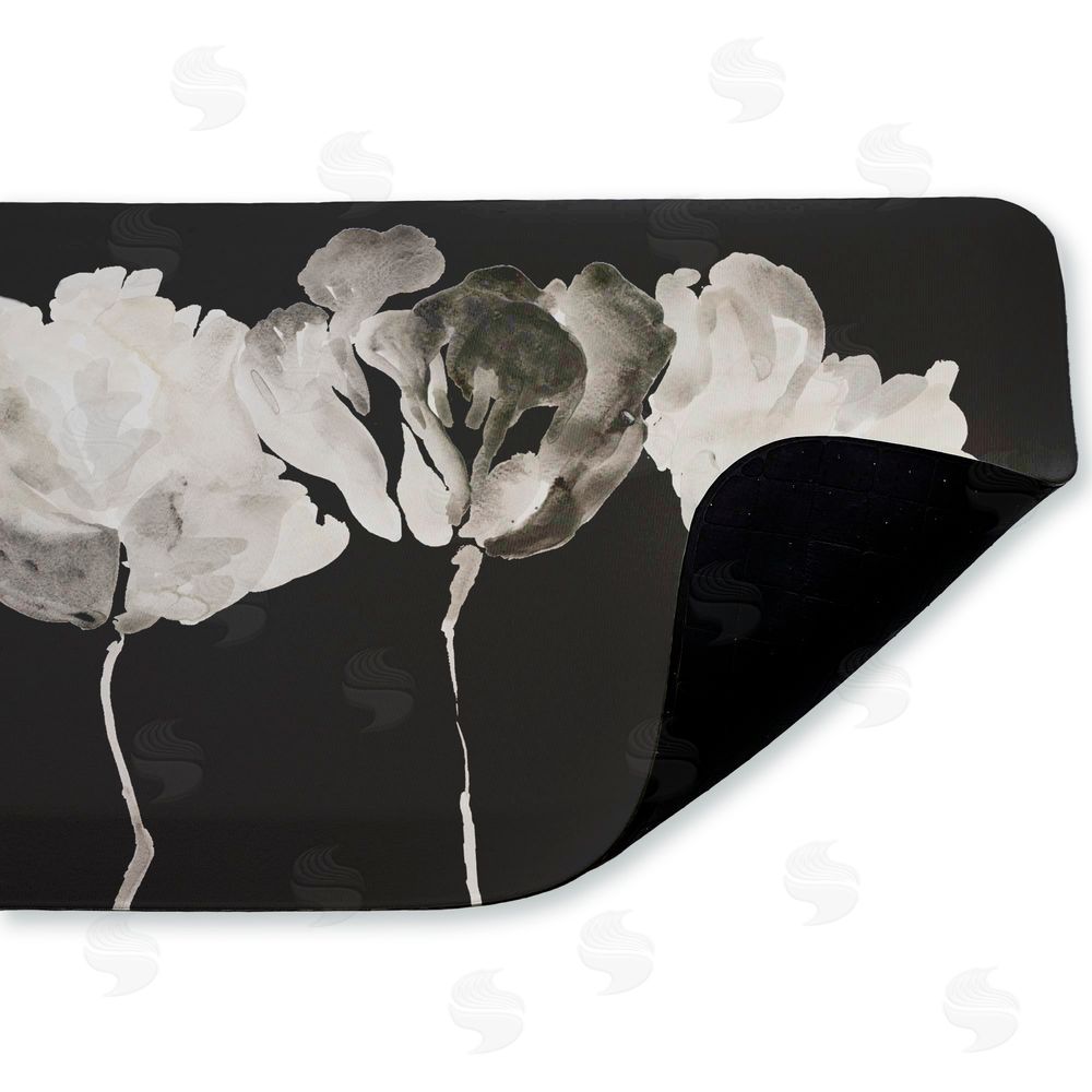 Lanie Loreth Trio in Light on Black Kitchen Floor Mat