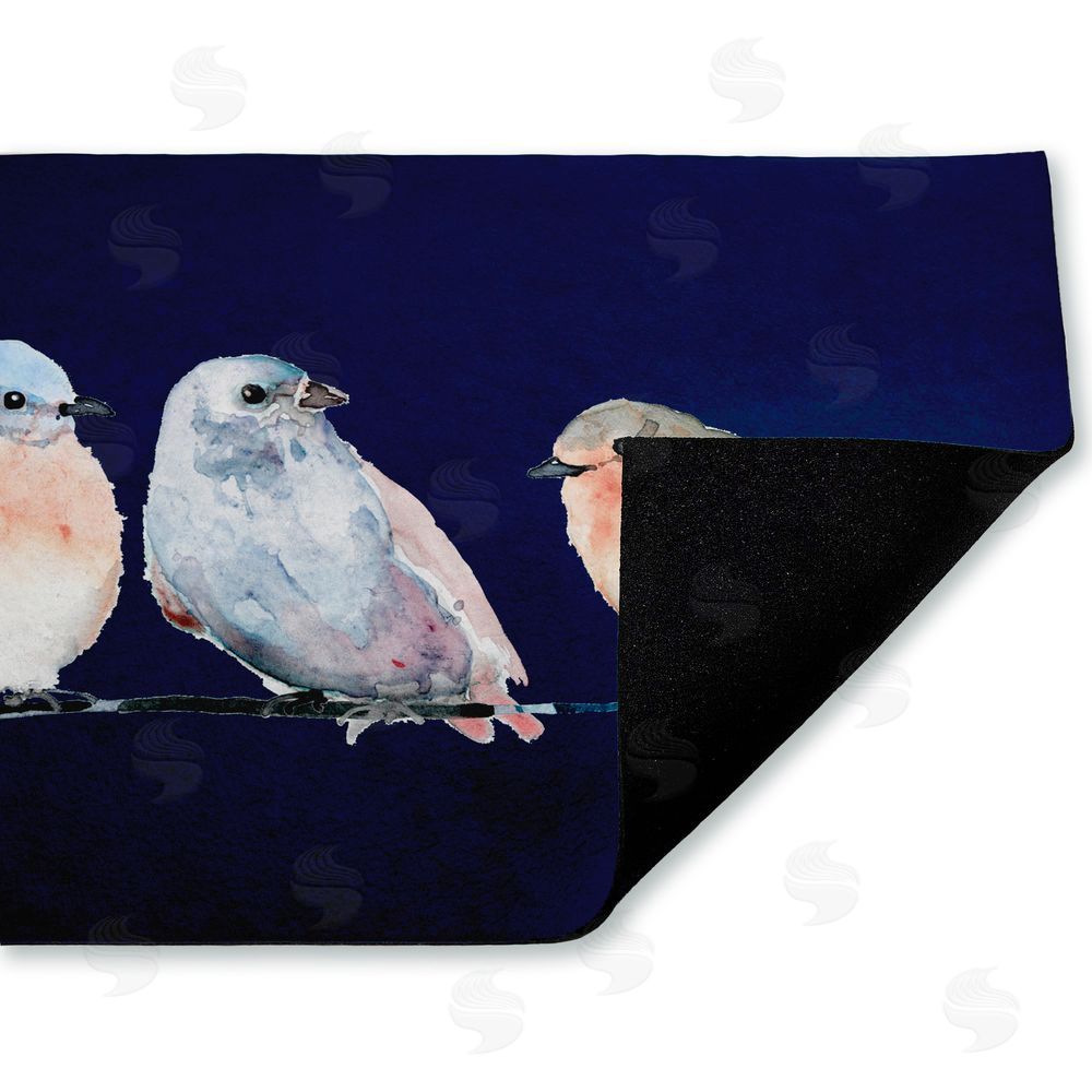 Lorenzo Collective Perched Trio of Song Birds Unwoven Outdoor Door Mat
