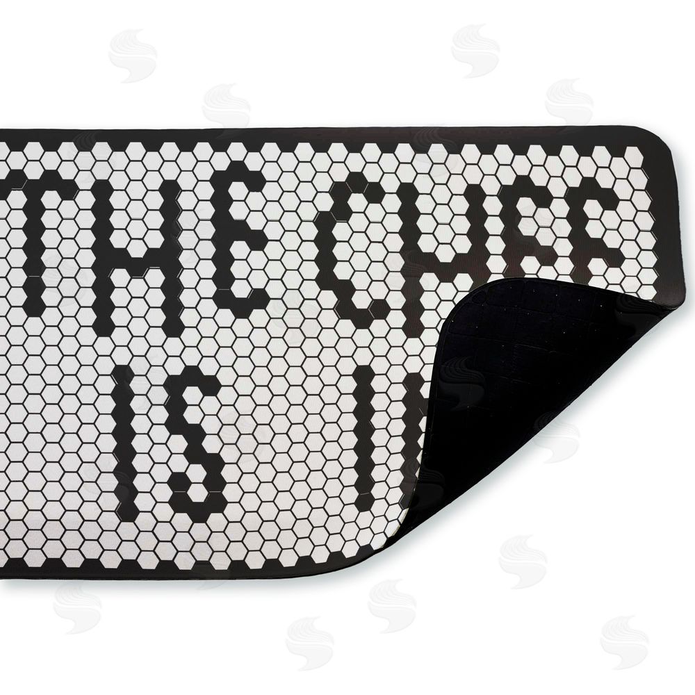 Elizabeth Medley The Chef Is In Mosaic Kitchen Floor Mat