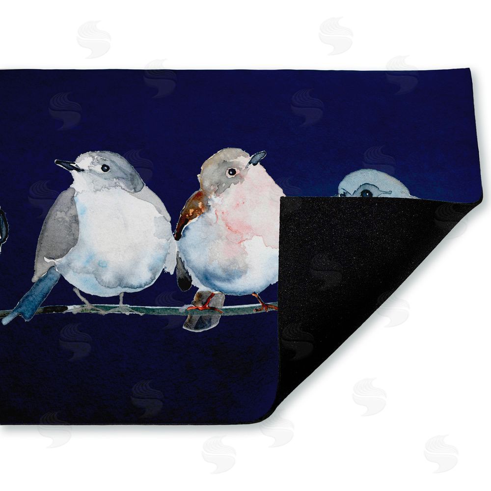 Lorenzo Collective Perched Foursome of Birds Unwoven Outdoor Door Mat