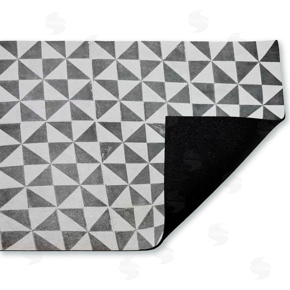 Erin Marie Mediterranean Squares Geometric Unwoven Outdoor Door Mat