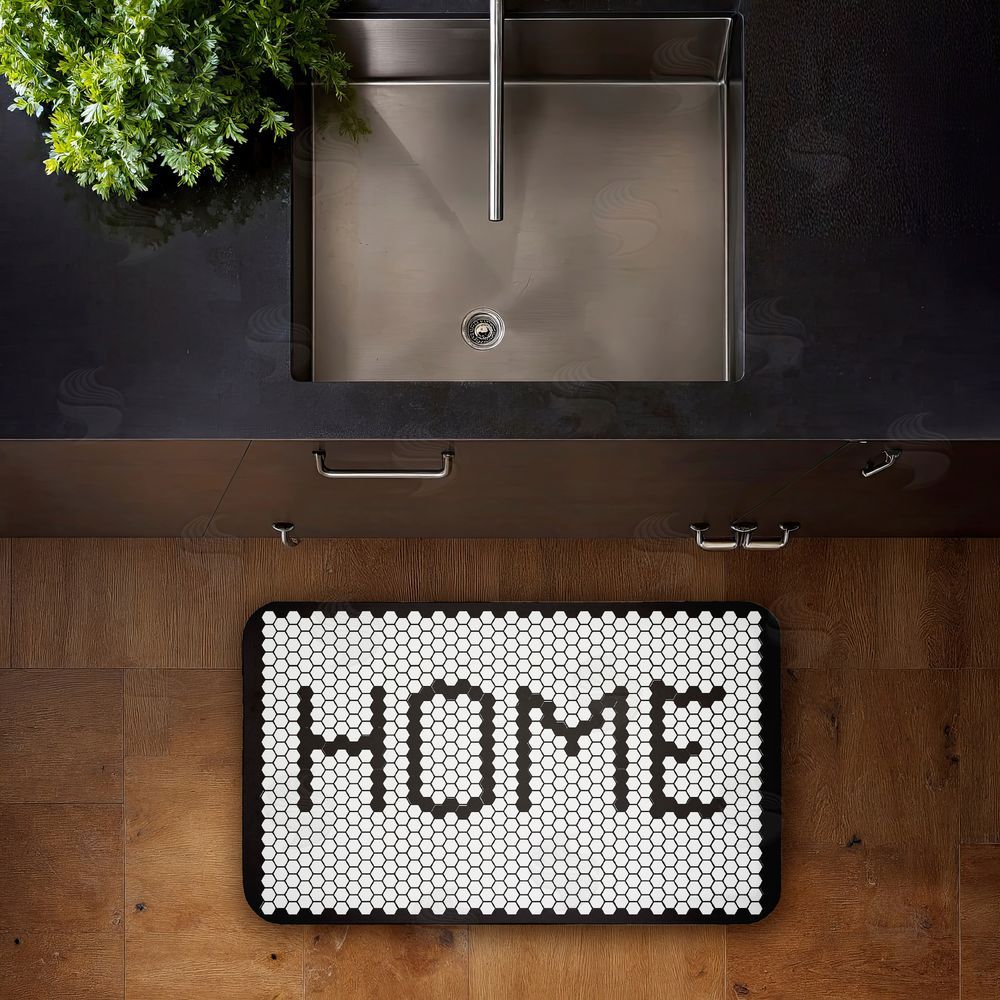 Elizabeth Tyndall Home Mosaic Pattern Kitchen Floor Mat