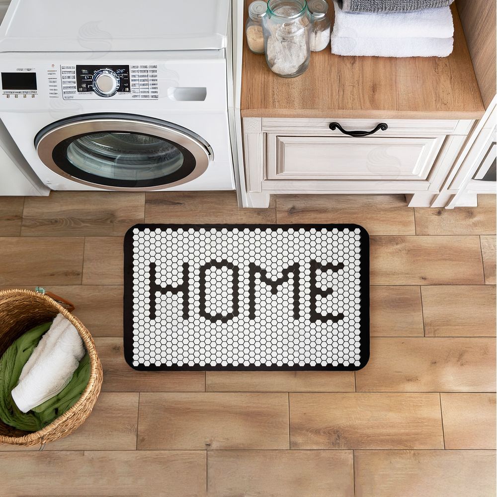 Elizabeth Tyndall Home Mosaic Pattern Kitchen Floor Mat