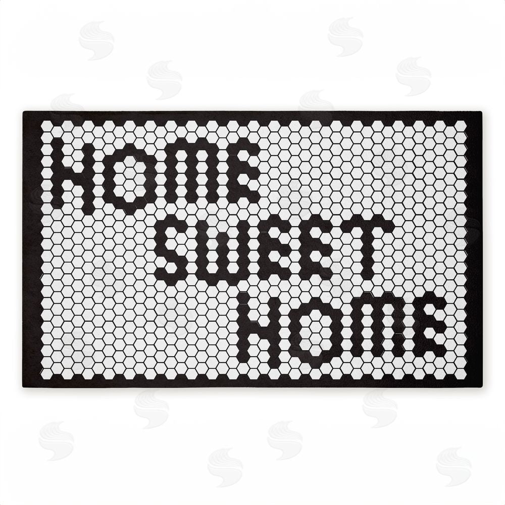 Elizabeth Medley Sweet Home Mosaic Pattern Unwoven Outdoor Door Mat