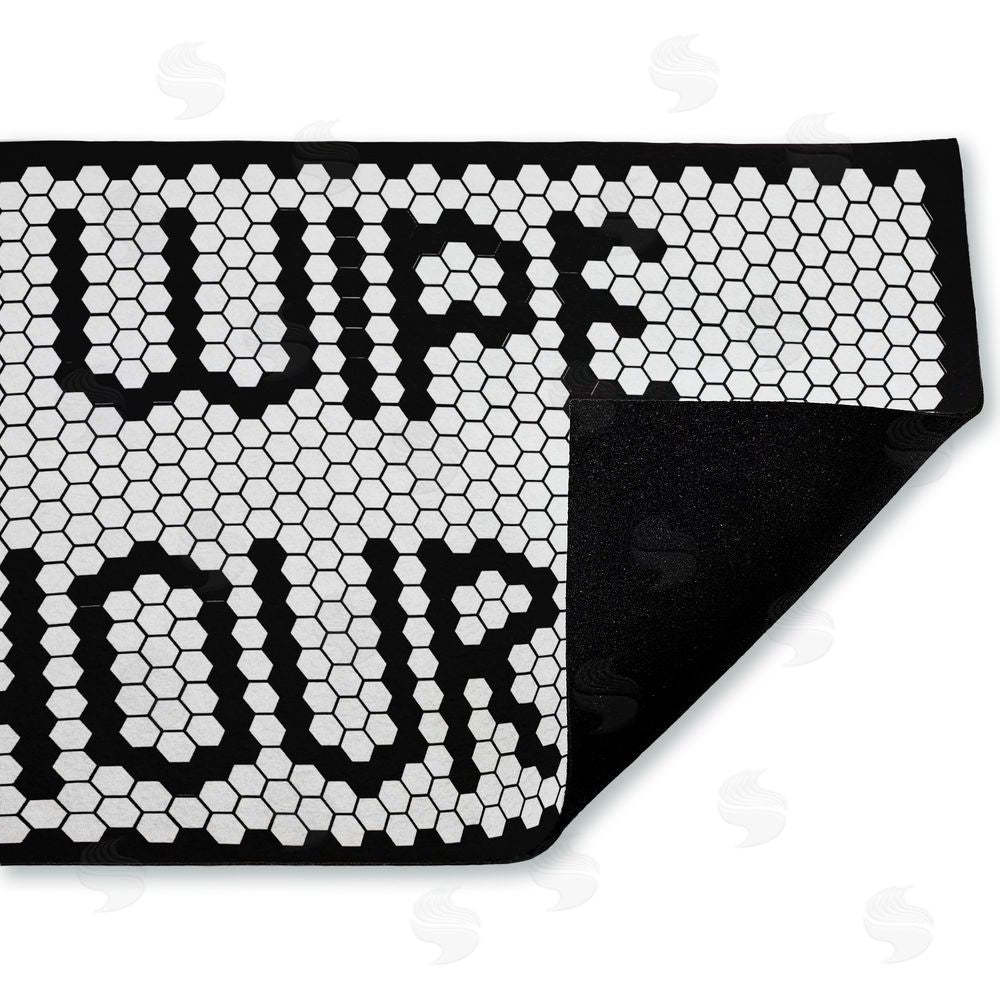 Elizabeth Medley Wipe Your Paws Mosaic Pattern Unwoven Outdoor Door Mat