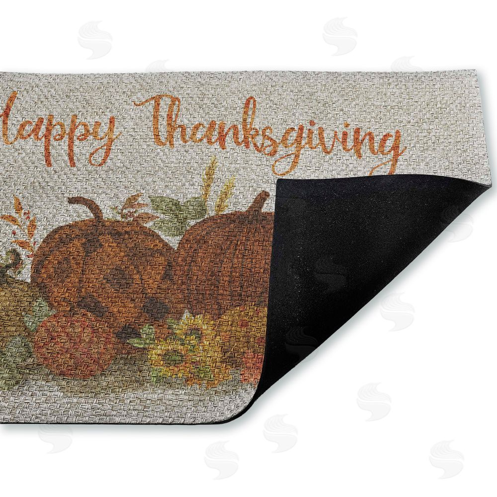 Nan Happy Thanksgiving Entry Outdoor Faux Sisal Door Mat
