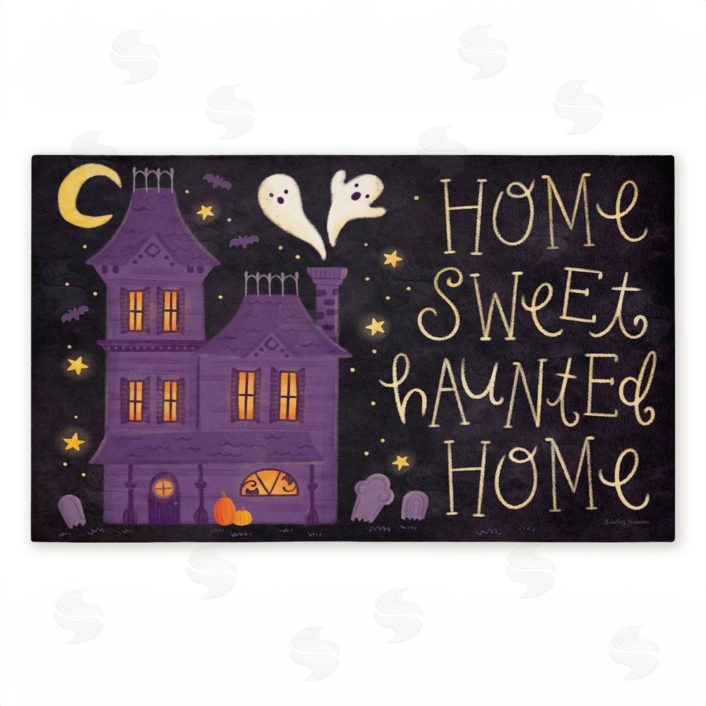 Lindley Wiesner Haunted Sweet Home Unwoven Outdoor Door Mat
